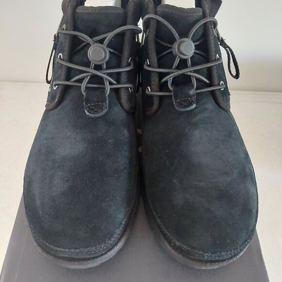 UGG 1127732 Mens Black Leather Neumel Dual Zip II Boots Size 11 M - Picture 1 of 5